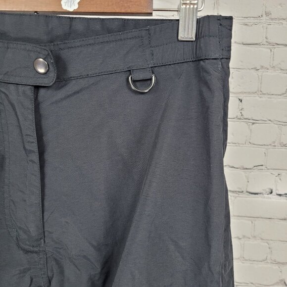 Obermeyer Black Adjustable Waist Zip Pocket Snow Ski Pants Size 10 (31x30) - Picture 10 of 16